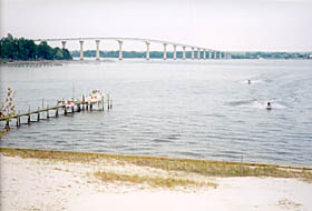 [color photograph of Solomons Island Bridge, Solomons Island, Maryland]