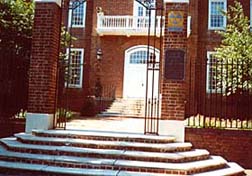 [color photograph of James Senate Office Building entrance, Annapolis, Maryland]