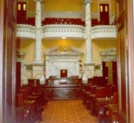 [color photograph of Senate Chamber, State House, Annapolis, Maryland]
