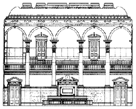 House Chamber, architectural drawing